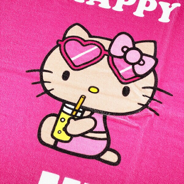 サンリオ ハローキティ 日焼け キティ フェイスタオル ジュース Sanrio