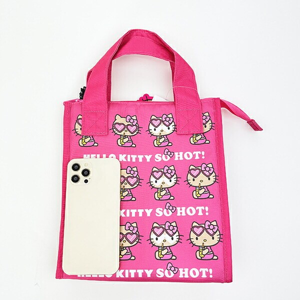 サンリオ ハローキティ 日焼け キティ 三角マチ保冷バッグ ジュース ランチ Sanrio