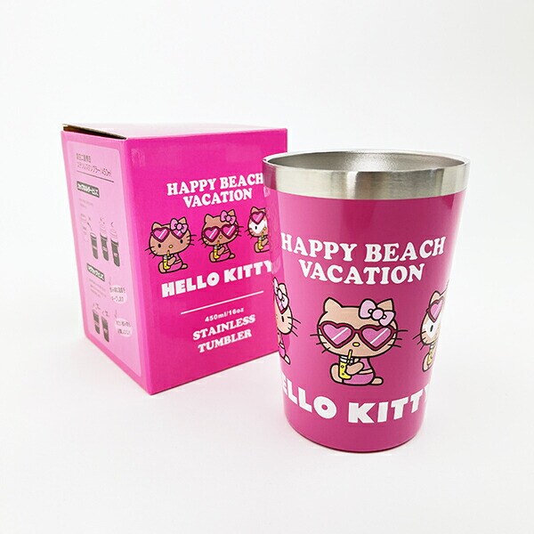 サンリオ ハローキティ 日焼け キティ ステンレンタンブラー 水筒 ランチ ジュース Sanrio