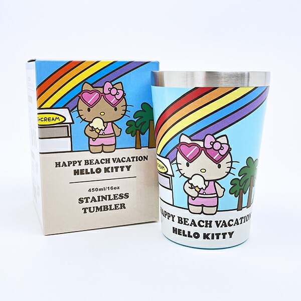 サンリオ 日焼け キティ ステンレスタンブラー アイス コップ Sanrio