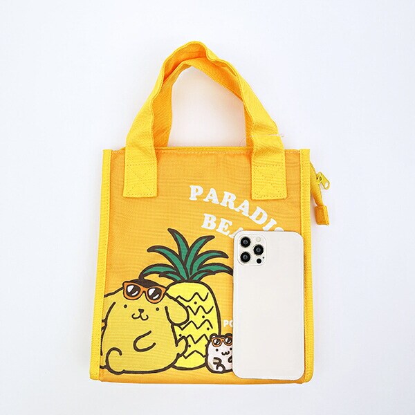 サンリオ 日焼け ポムポムプリン 三角マチ保冷バッグ ランチ Sanrio