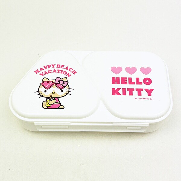 サンリオ 日焼けキティ おにぎりランチケース ホワイト 日本製 Sanrio