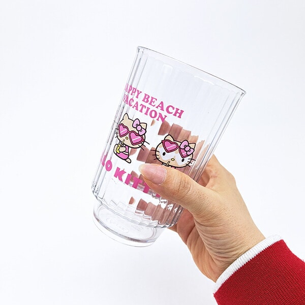 サンリオ 日焼けキティ プラカップ (L) コップ ランチ 日本製 Sanrio