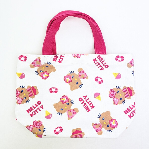 サンリオ 日焼けキティ ミニランチバッグ ドット (パターン) Sanrio