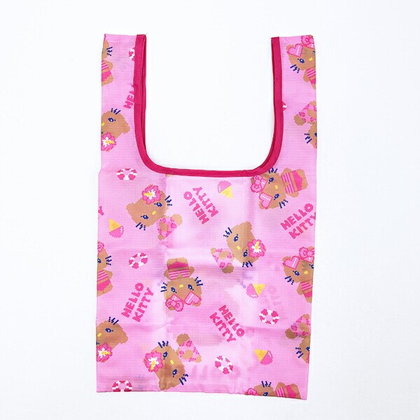 サンリオ 日焼けキティ エコバッグ(S) ドット ホワイト Sanrio