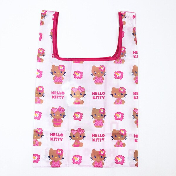 サンリオ 日焼けキティ エコバッグ(M) ドット ピンク Sanrio