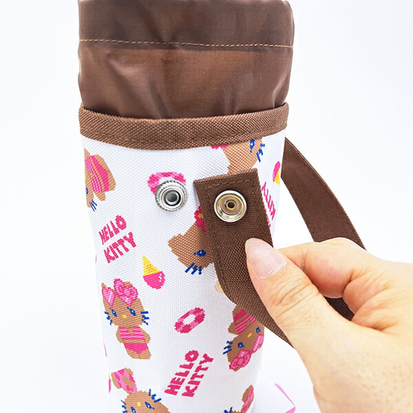 サンリオ 日焼けキティ ボトルホルダー ドット ホワイト Sanrio