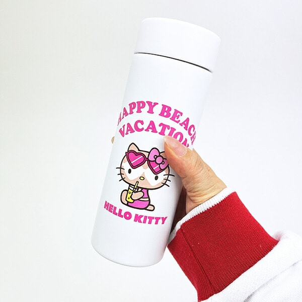 サンリオ 日焼けキティ ステンレスボトル 水筒 ホワイト ランチ Sanrio