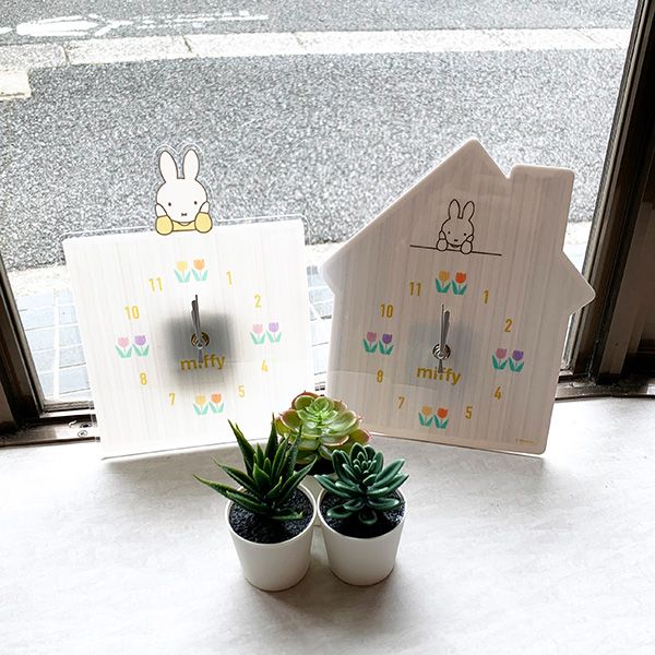 ミッフィー アクリル時計 ハウス 時計 掛け時計 インテリア ギフト