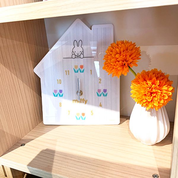 ミッフィー アクリル時計 ハウス 時計 掛け時計 インテリア ギフト