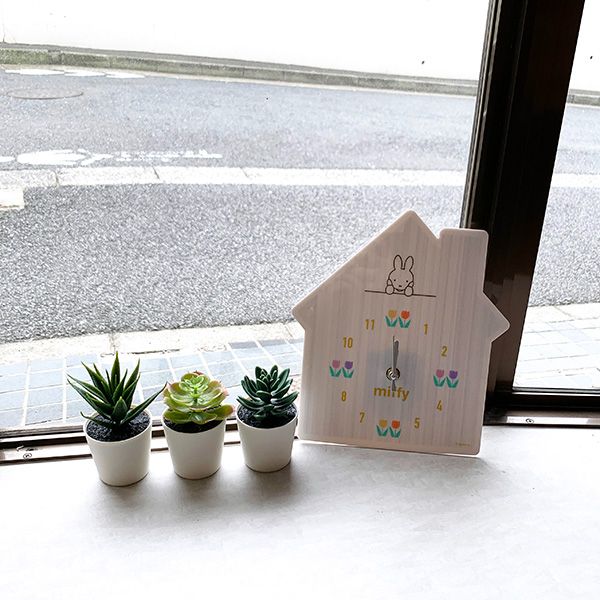 ミッフィー アクリル時計 ハウス 時計 掛け時計 インテリア ギフト