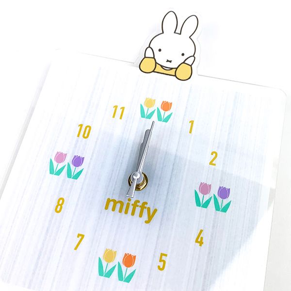 ミッフィー アクリル時計 スクエア 時計 掛け時計 インテリア ギフト