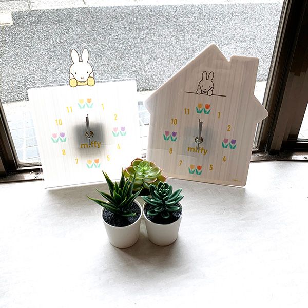 ミッフィー アクリル時計 スクエア 時計 掛け時計 インテリア ギフト