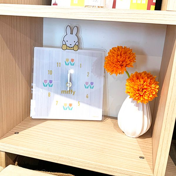 ミッフィー アクリル時計 スクエア 時計 掛け時計 インテリア ギフト