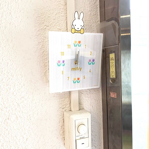 ミッフィー アクリル時計 スクエア 時計 掛け時計 インテリア ギフト