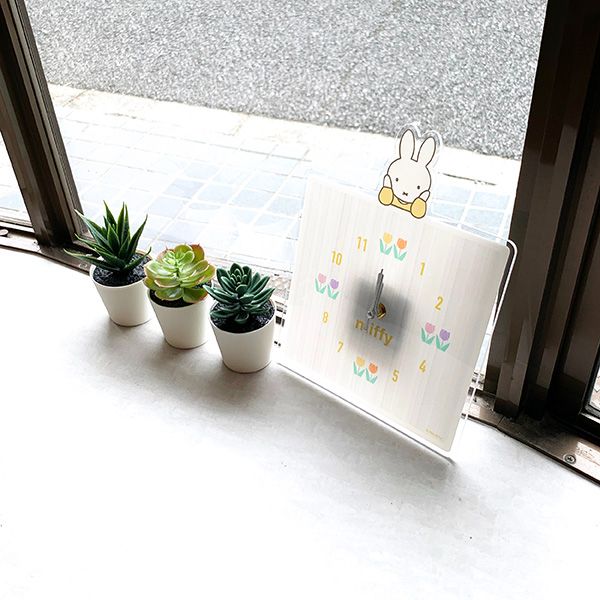 ミッフィー アクリル時計 スクエア 時計 掛け時計 インテリア ギフト