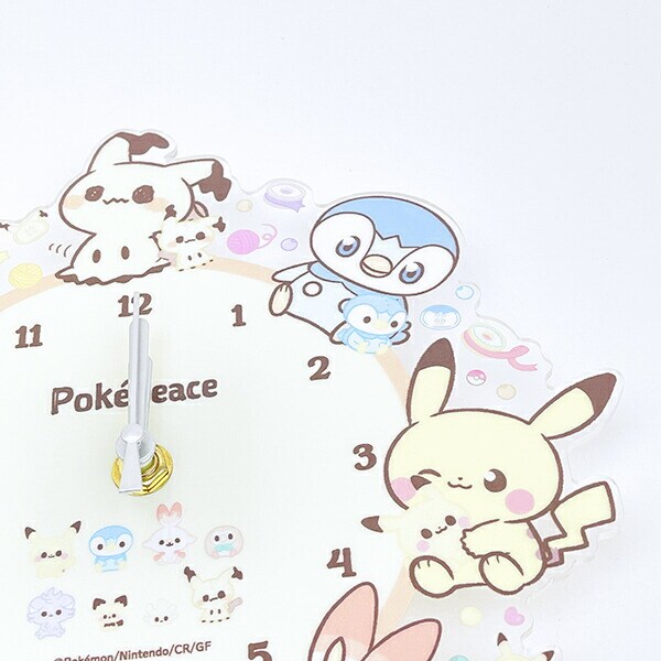 ポケットモンスター ポケピース アクリル壁掛け時計 ポケモン