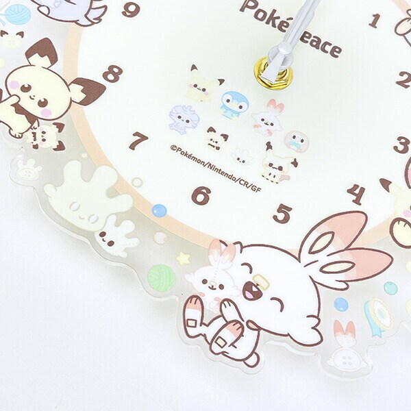 ポケットモンスター ポケピース アクリル壁掛け時計 ポケモン
