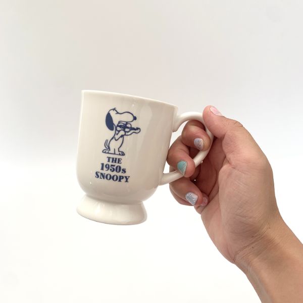 スヌーピー peanuts 高台マグ ヴァイオリン スヌーピー カップ 1950年 ホワイト