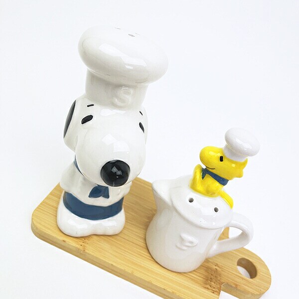 スヌーピー ソルト＆ペッパーセット ブルー シェフ SNOOPY