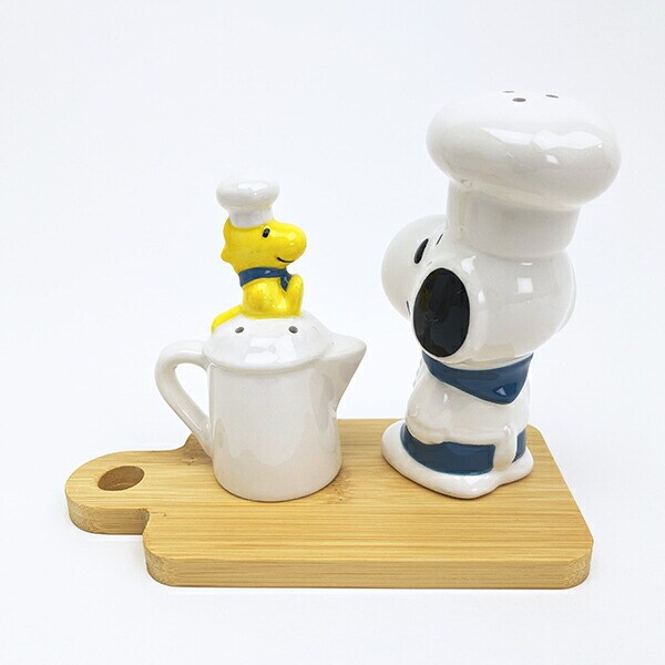 スヌーピー ソルト＆ペッパーセット ブルー シェフ SNOOPY