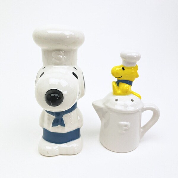 スヌーピー ソルト＆ペッパーセット ブルー シェフ SNOOPY