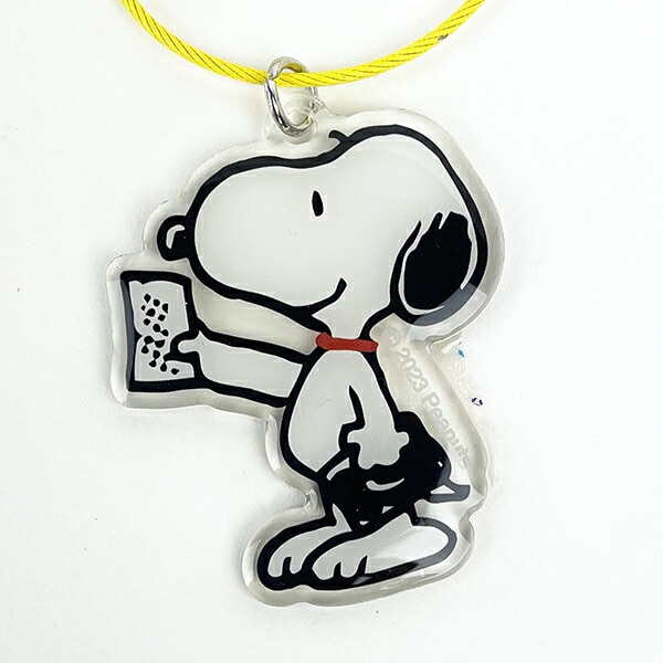 スヌーピー チェキ&バッジホルダー (イエロー) 推し活 SNOOPY