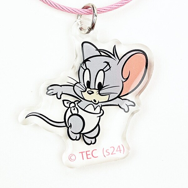 トムとジェリー チェキ&バッジホルダー ピンク タフィー 推し活 キーホルダー