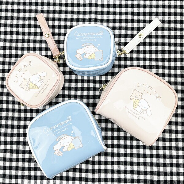 サンリオ シナモロール ボックスポーチ のんびりナチュラルシリーズ シナモン Sanrio