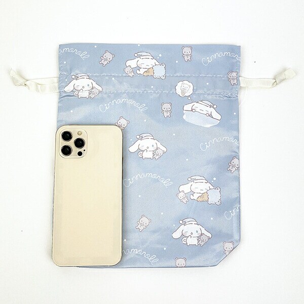 サンリオ シナモロール 巾着 のんびりナチュラルシリーズ シナモン Sanrio