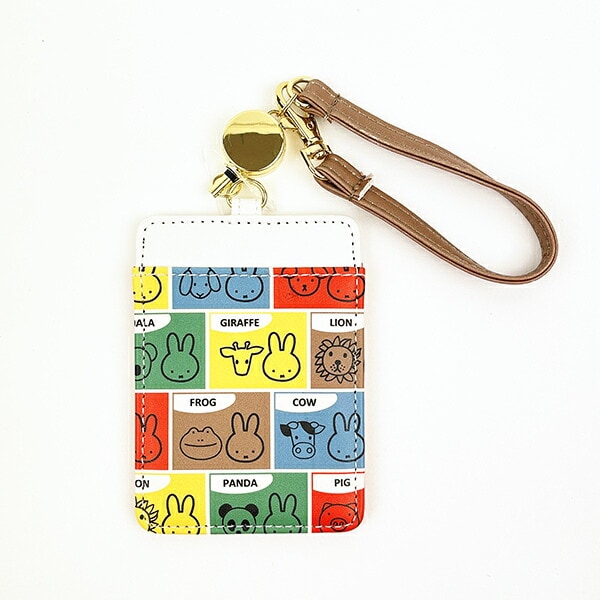 ミッフィー MIFFY&ANIMALS リール付き パスケース