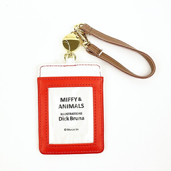 ミッフィー MIFFY＆ANIMALS リール付き パスケース