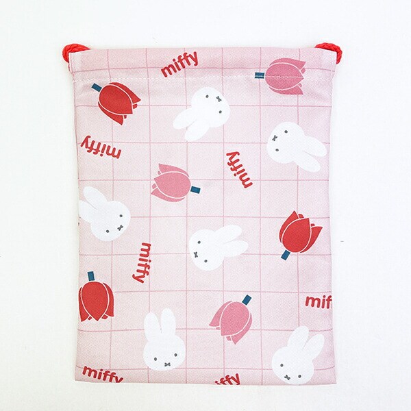 ミッフィー miffy 3P巾着 (ピンク) strawberry&tulipシリーズ