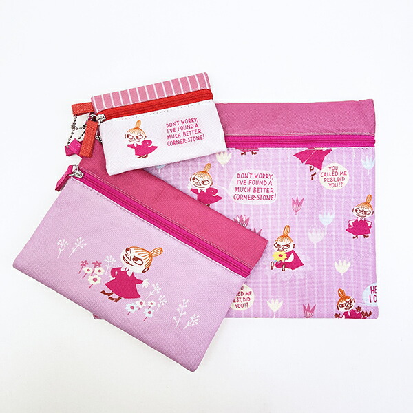 ムーミン リトルミイ 3連ポーチ 吹き出し MOOMIN