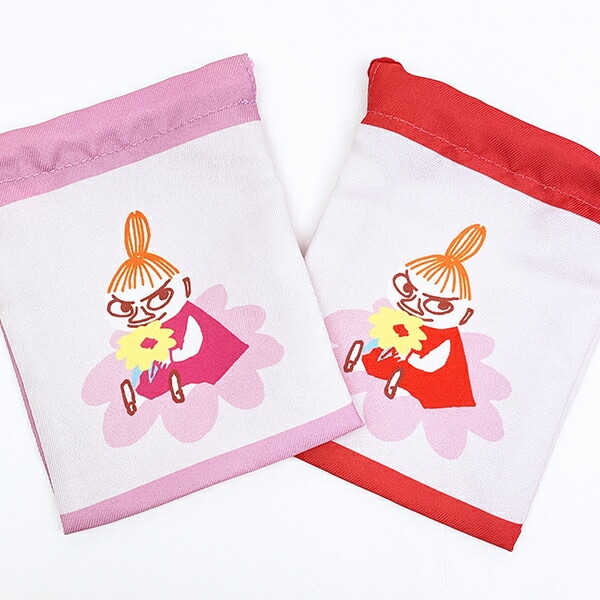ムーミン リトルミイ 3P巾着 フラワー MOOMIN