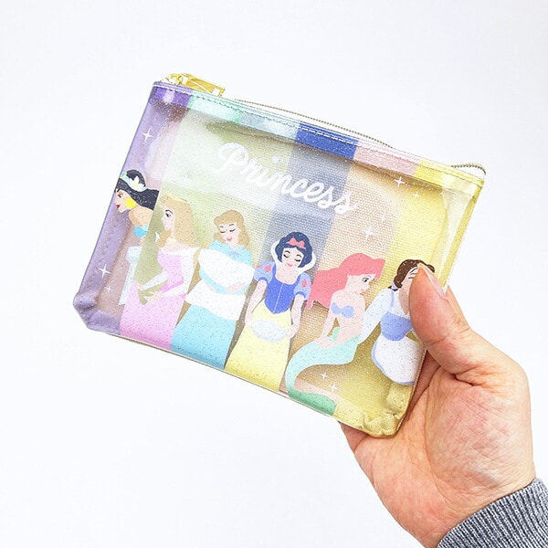 ディズニープリンセス 横並び クリアポーチ Disney