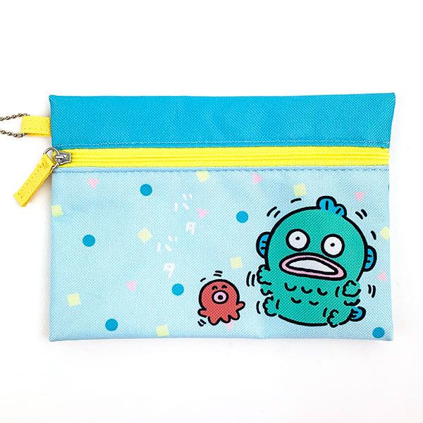 ナガノ×サンリオキャラクターズ 3連ポーチ B 黄色 ポーチ 小物入れ 文具 ポムポムプリン ハンギョドン クリリン