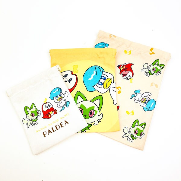 ポケットモンスター 3P巾着 パルデア ポケモン 巾着袋 3枚セット