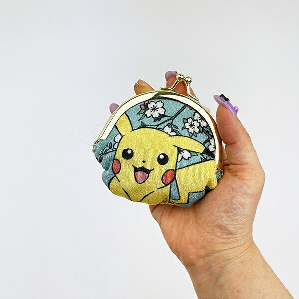 ポケットモンスター ピカチュウ 和柄 がま口コインケース 財布 ポケモン