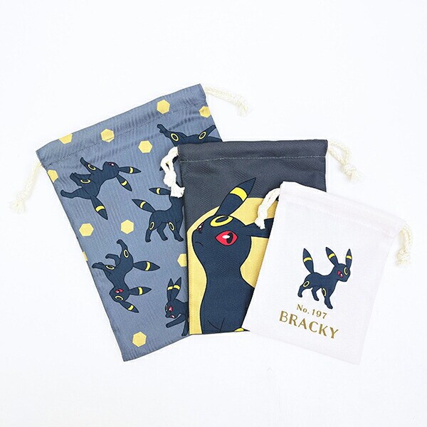 ポケットモンスター 3P巾着 ブラッキー 3枚セット ポケモン