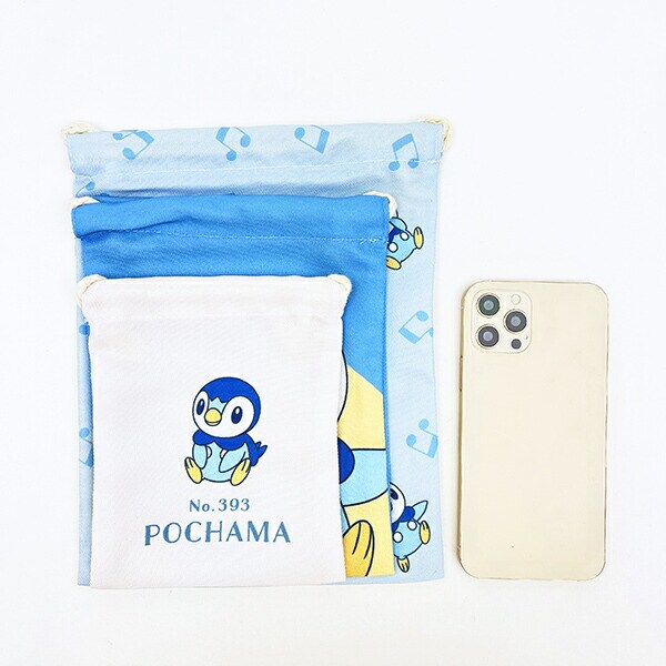 ポケットモンスター 3P巾着 ポッチャマ 3枚セット ポケモン