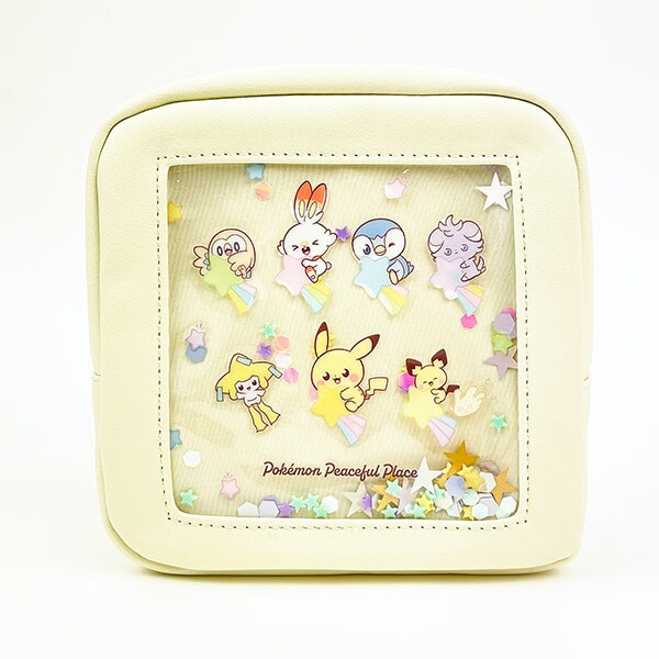 ポケットモンスター ボックスポーチ ほしぞら ポケピース ポケモン アイボリー