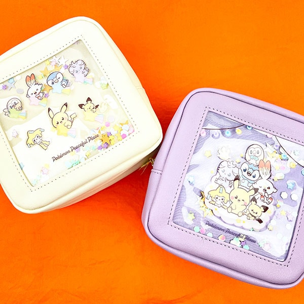 ポケットモンスター ボックスポーチ ほしぞら ポケピース ポケモン アイボリー