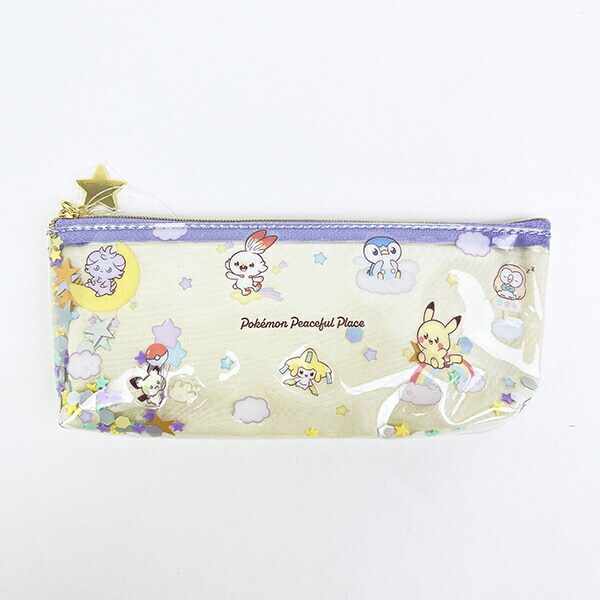 ポケットモンスター ポケピース 星空 スリムポーチ アイボリー ポケモン