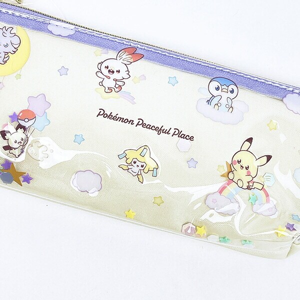ポケットモンスター ポケピース 星空 スリムポーチ アイボリー ポケモン