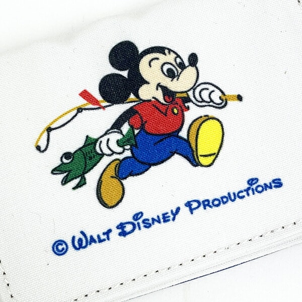 ディズニー ミッキー 2つ折りパスケース (ホワイト) ICケース 定期入れ Disney