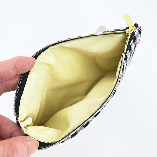 スヌーピー フラットポーチ （バルーンチェック） SNOOPY