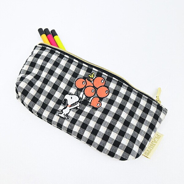 スヌーピー ペンポーチ （バルーンチェック） SNOOPY