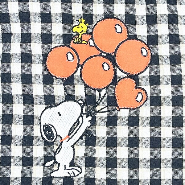 スヌーピー 巾着 （バルーンチェック） SNOOPY