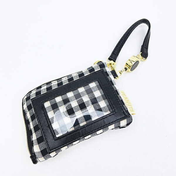 スヌーピー パスケース （バルーンチェック） 定期入れ SNOOPY